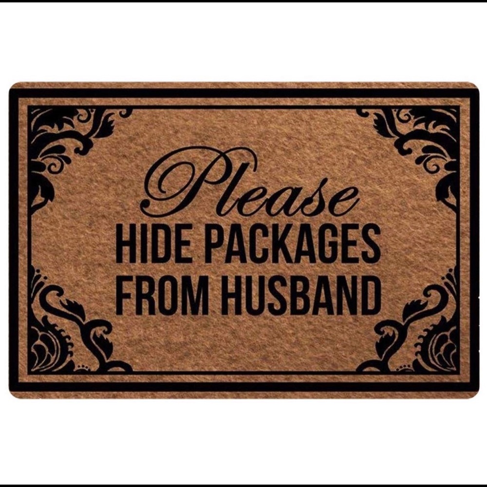 NEW: Please Hide Packages from Husband Doormat🚪